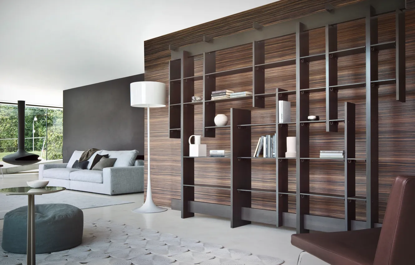 Photo wallpaper design, style, room, Villa, home, interior, fireplace, living room