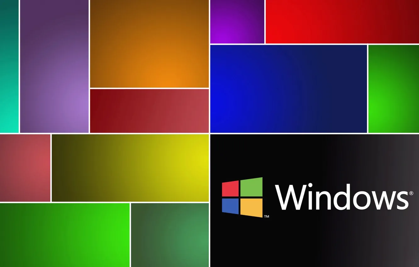Photo wallpaper computer, color, texture, logo, emblem, windows, operating system