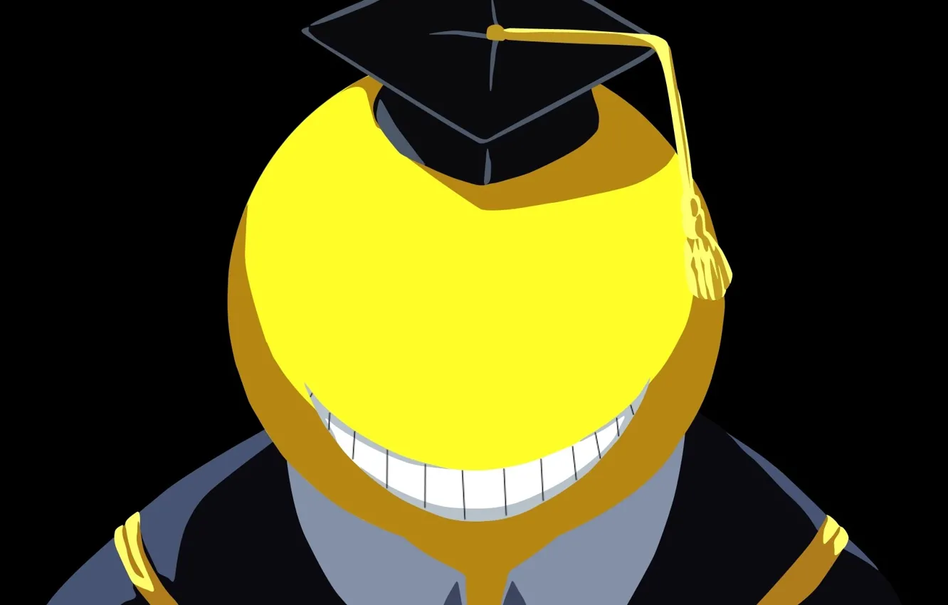 Photo wallpaper ufo, game, hat, yellow, alien, smile, anime, school