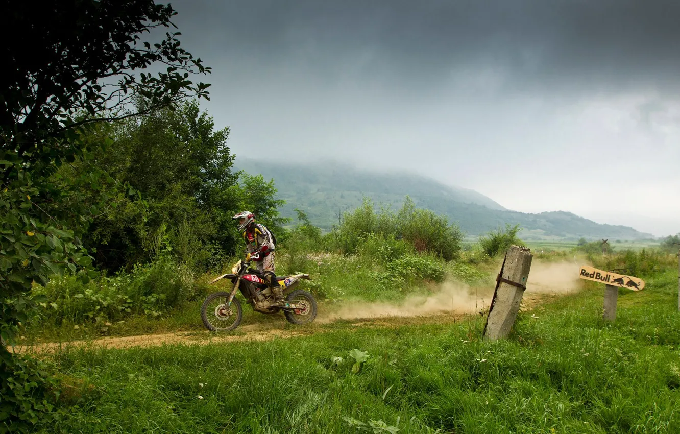 Photo wallpaper motocross, RedBull, Husqvarna, Romaniacs