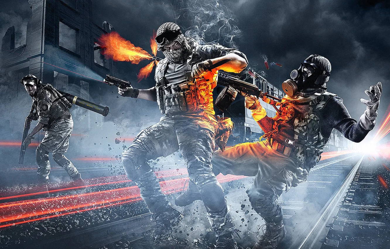 Photo wallpaper war, soldiers, the bandits, war, Battlefield 3, Battlefield 3