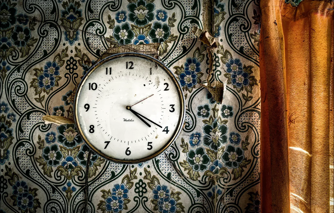 Photo wallpaper wall, Wallpaper, watch