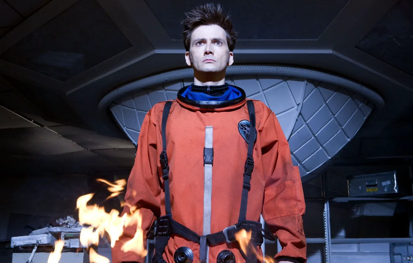 Photo wallpaper look, fire, flame, astronaut, the suit, actor, male, the series