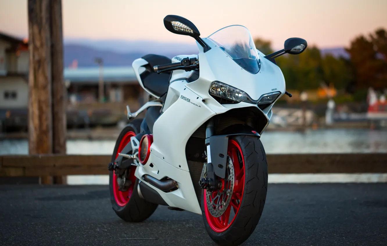 Photo wallpaper white, design, motorcycle, Ducati