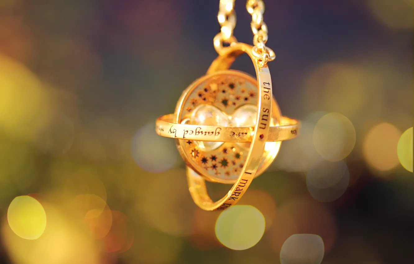 Photo wallpaper macro, decoration, glare, magic, color, gold, the flywheel time