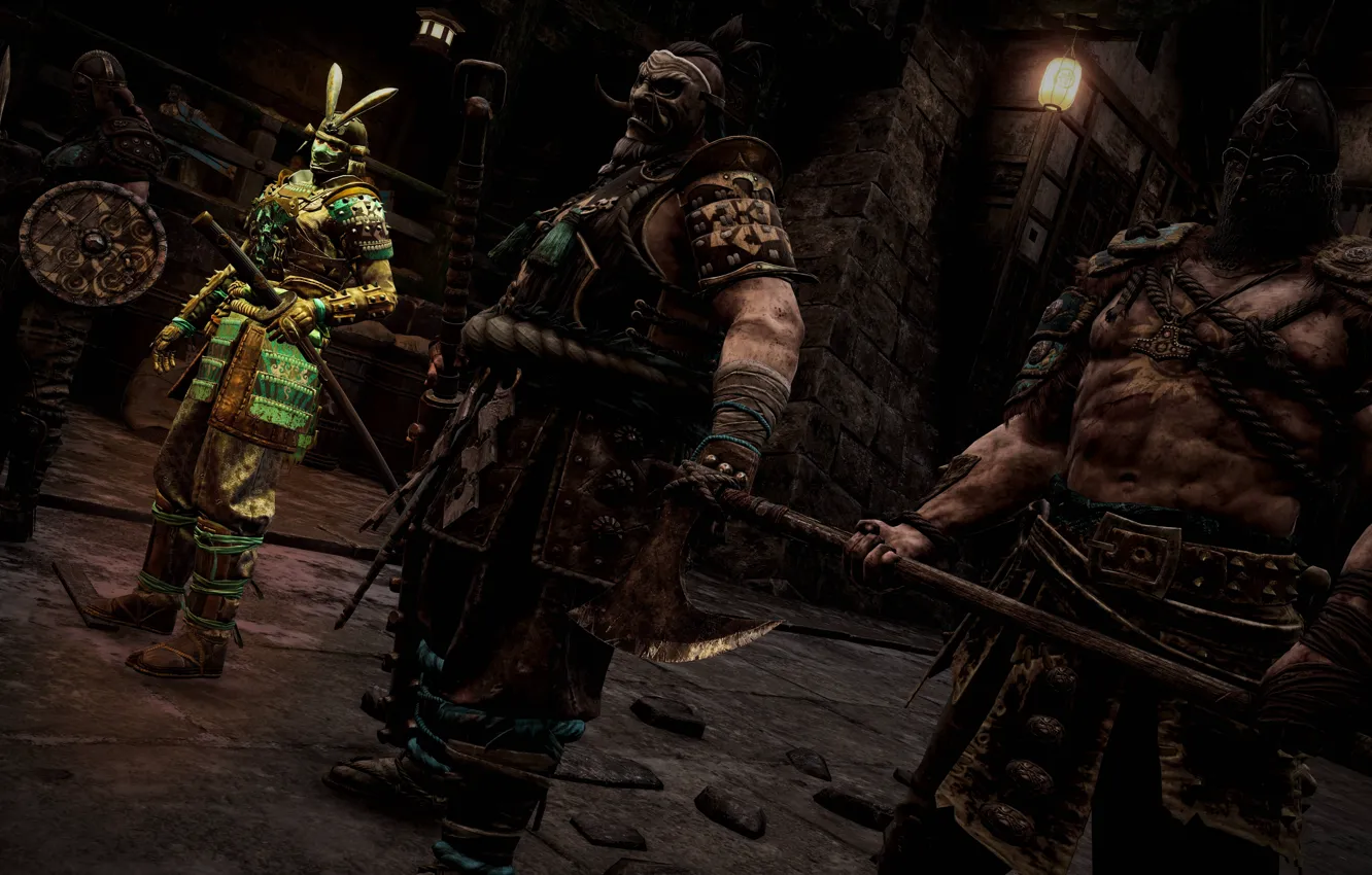 Photo wallpaper axe, sword, game, armor, weapon, katana, ken, blade