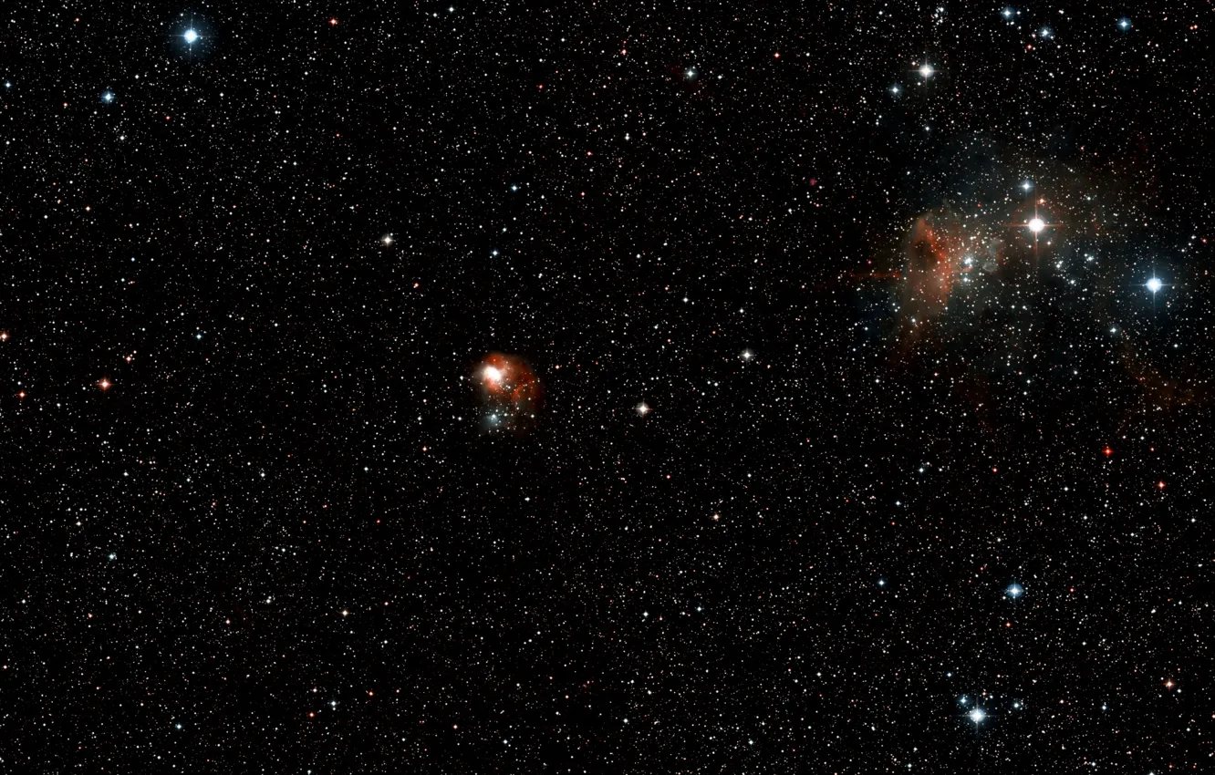 Photo wallpaper Nebulae, Stars, Star Forming Region, Digitized Sky Survey 2, DSS 2, Gas Clouds, Wide Field …