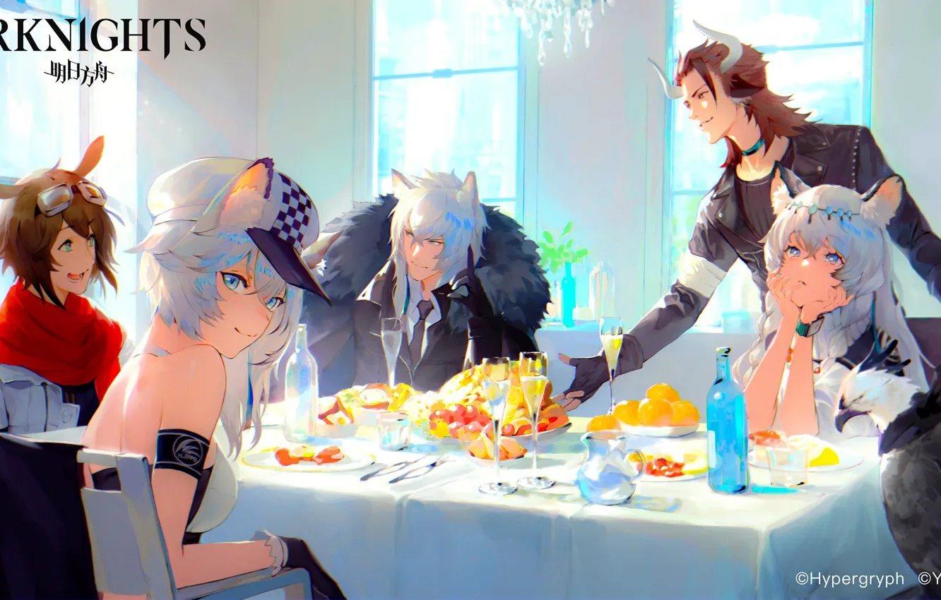 Photo wallpaper Matterhorn, Courier, Arknights, Pramanix, Cliffheart, SilverAsh