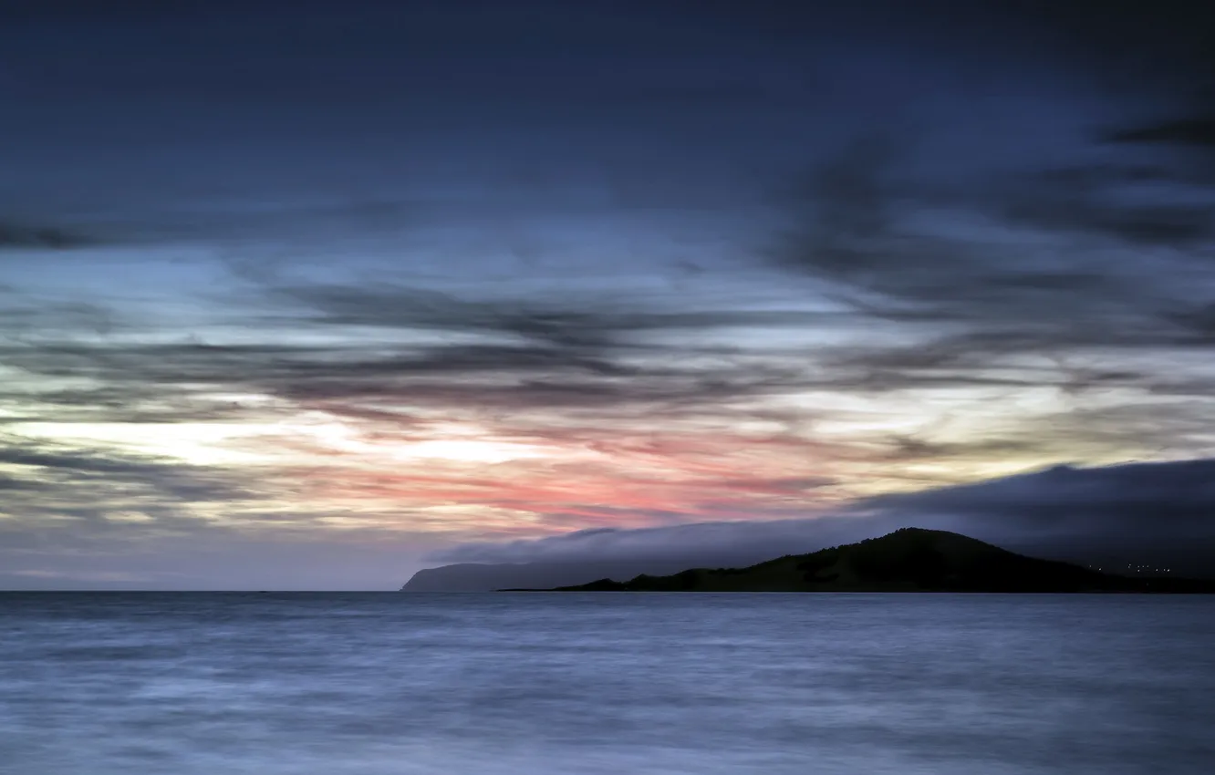 Photo wallpaper sea, the sky, landscape, sunset