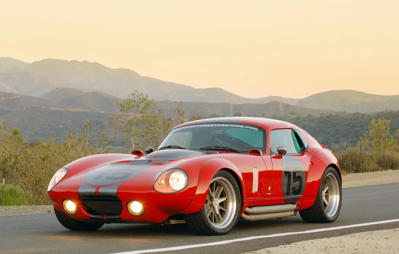 Photo wallpaper shelby, auto, coupe, daytona, the mans, edition by exotic, restoration