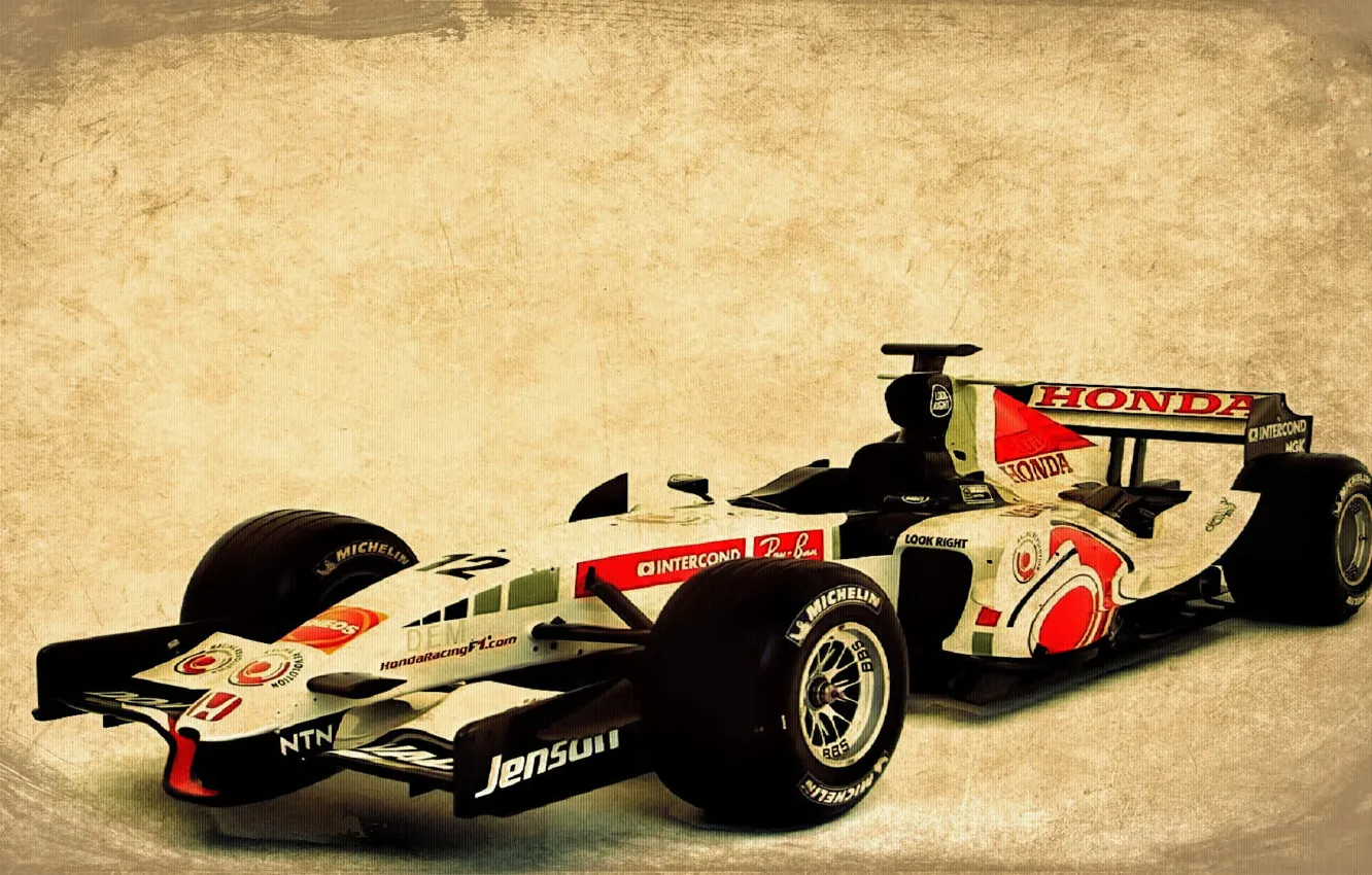 Photo wallpaper honda, cars, race, F1 2006