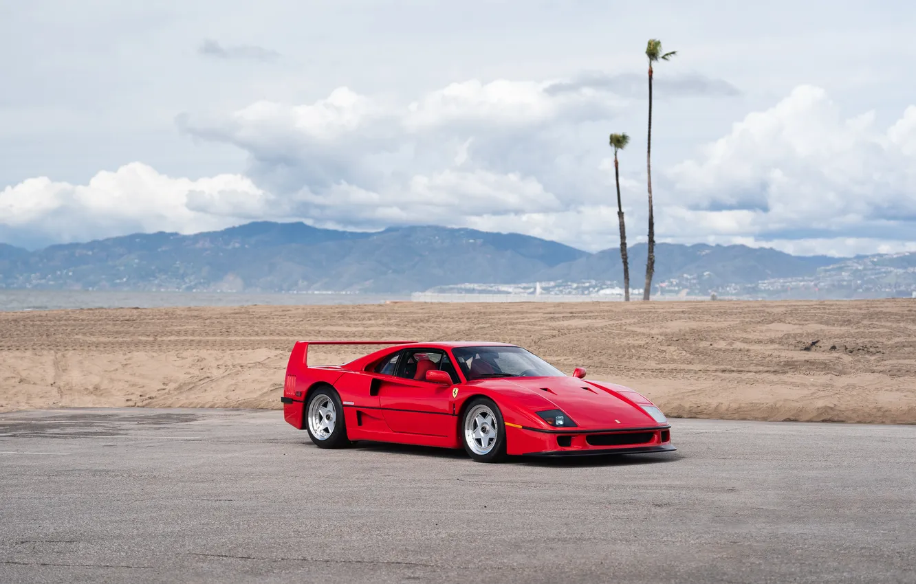 Photo wallpaper Ferrari, F40, 1990, Ferrari F40