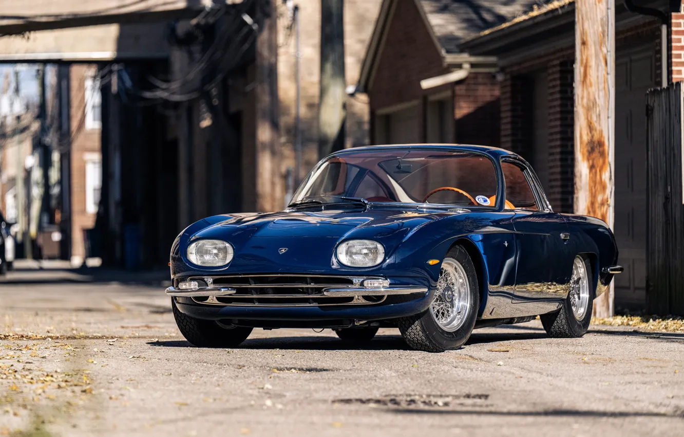 Photo wallpaper Lamborghini, 1965, front, 350 GT, Lamborghini 350 GT