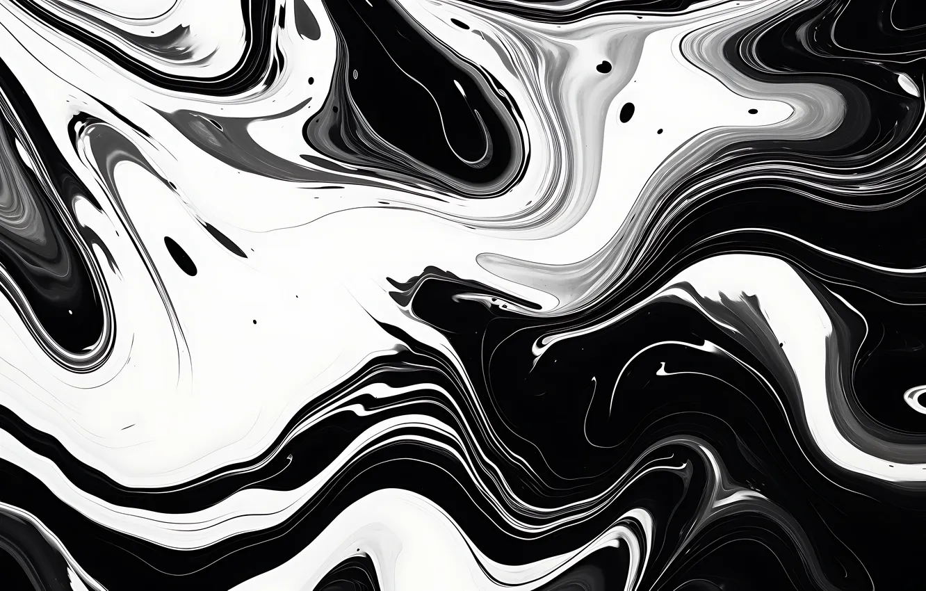 Photo wallpaper line, abstraction, black and white, abstract background, AI art, neural network