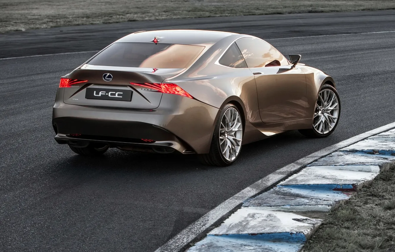 Photo wallpaper Concept, Lexus, rear view, the curb, LF-CC, hump track