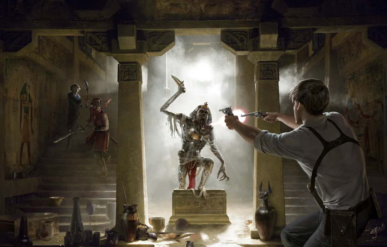 Photo wallpaper Egypt, treasures, the crypt, mummy, The Mummy