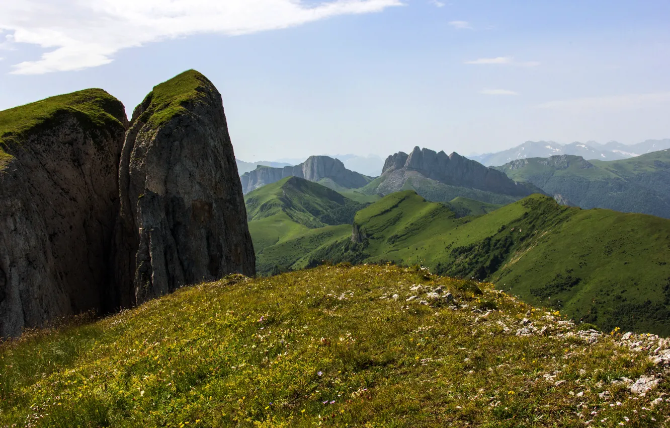 Photo wallpaper summer, mountains, mountain, Russia, Adygea, Thach,