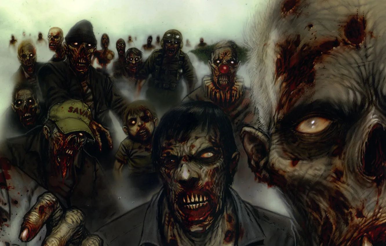 Photo wallpaper Figure, monsters, zombies
