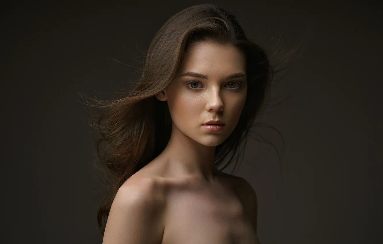 Photo wallpaper girl, model, blurred background, Alla, Alexey Kazantsev