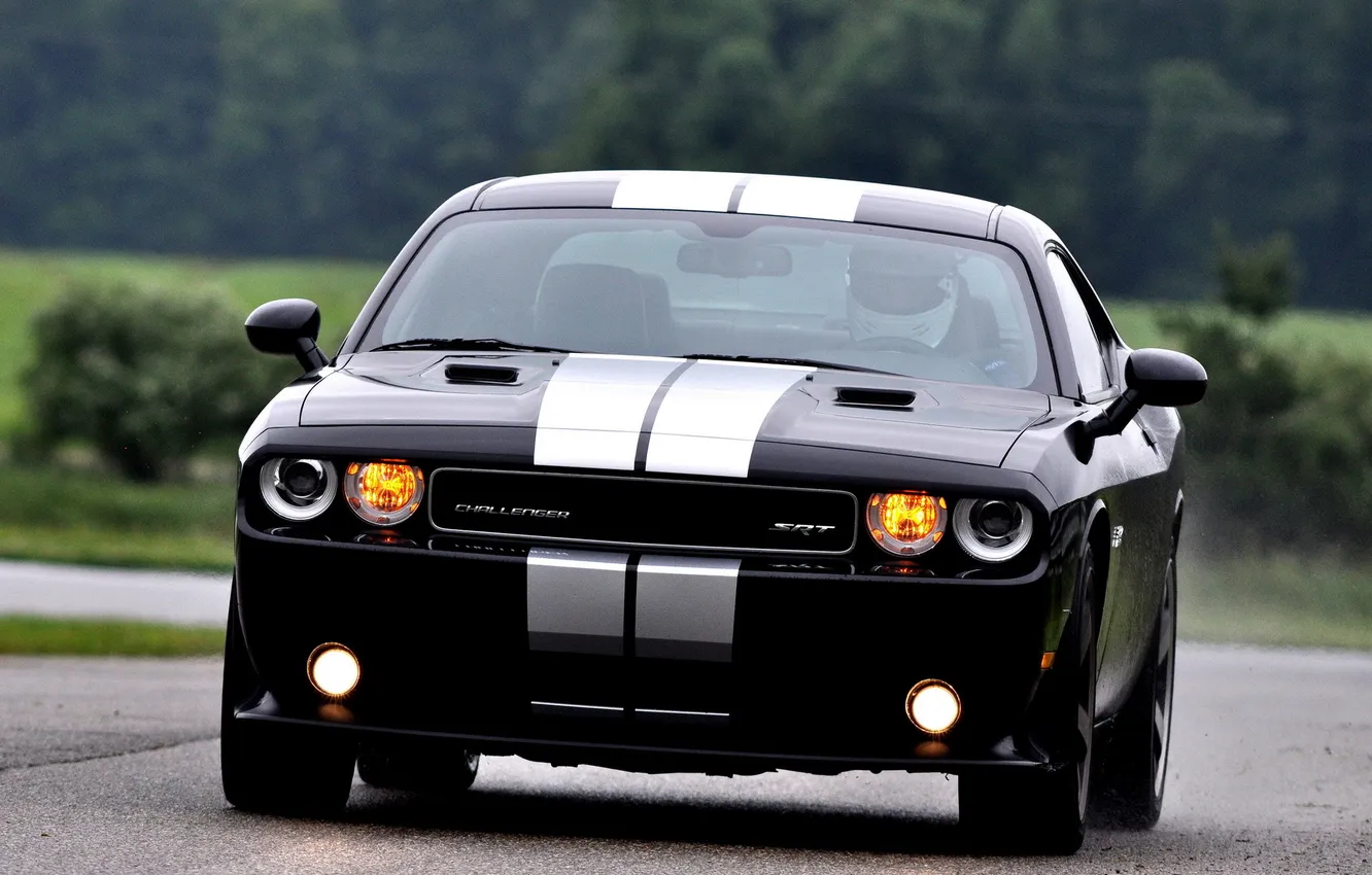 Photo wallpaper Dodge, SRT8, Challenger, black, 392, Edition, Inaugural