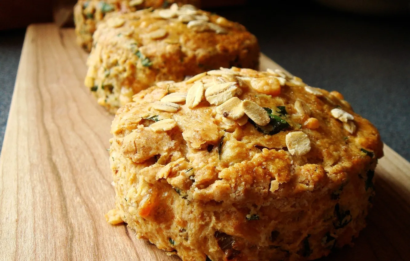 Photo wallpaper food, sweets, dessert, cakes, cereal, cupcakes, oat