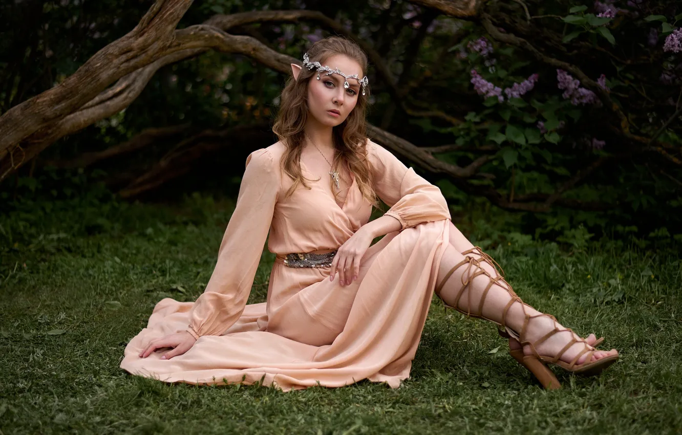 Photo wallpaper nature, women, cosplay, elves, Max Pyzhik, Katya Khalpert