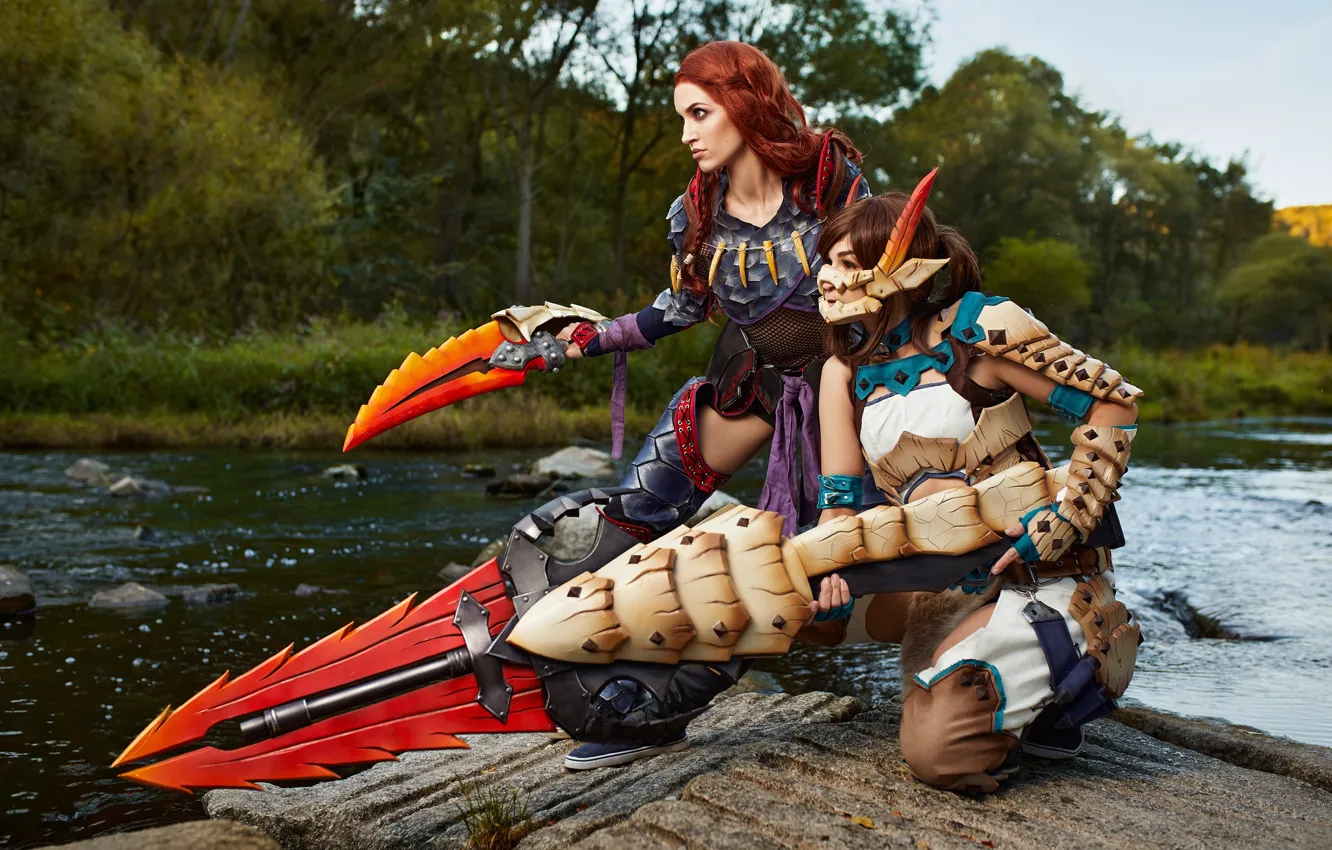Photo wallpaper cosplay, Hunters, Monster Hunter