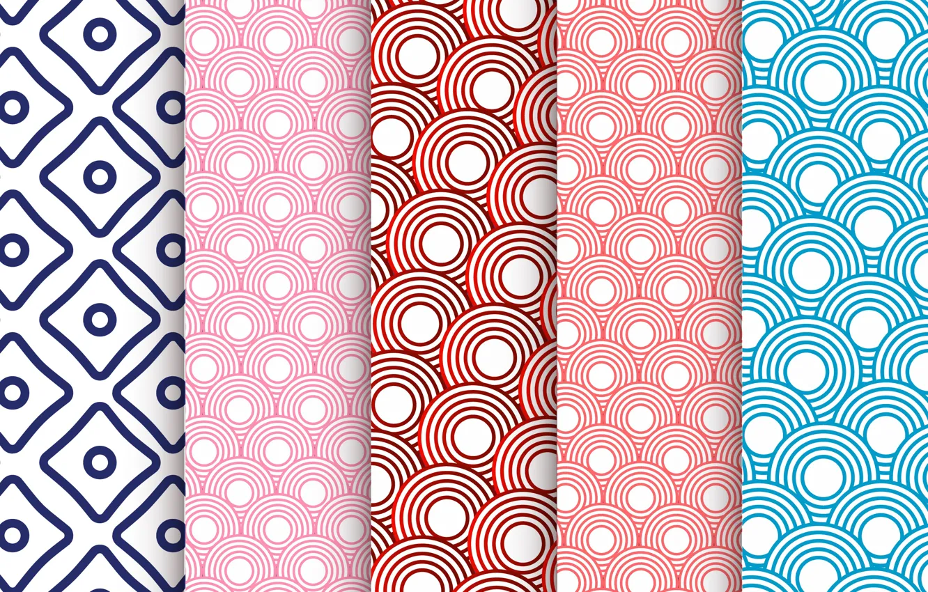 Photo wallpaper circles, background, texture, ornament