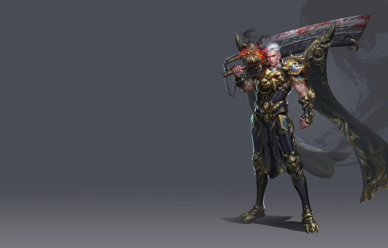 Photo wallpaper the game, sword, warrior, online, level, Asura, lvl