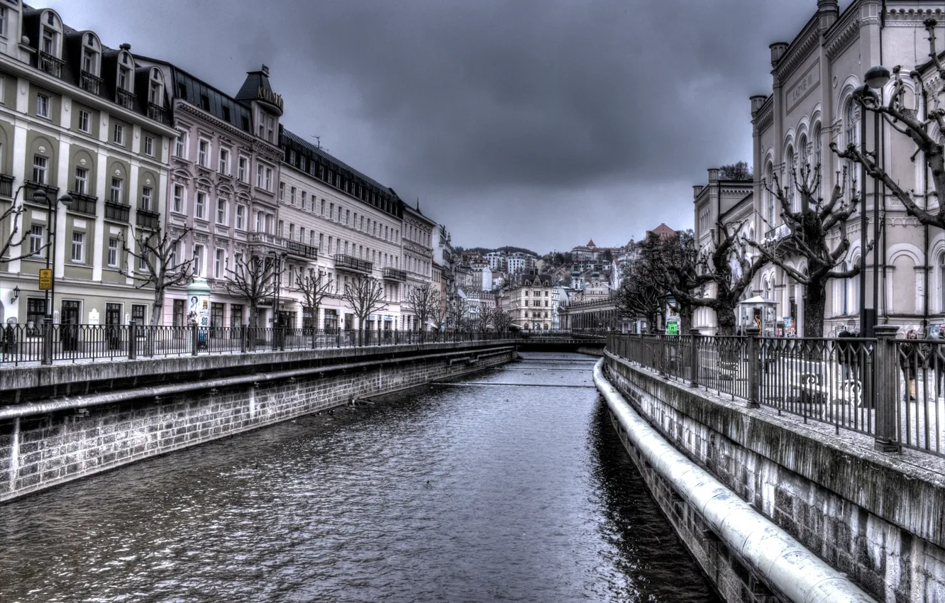 Photo wallpaper HDR, Czech Republic, Karlovy Vary