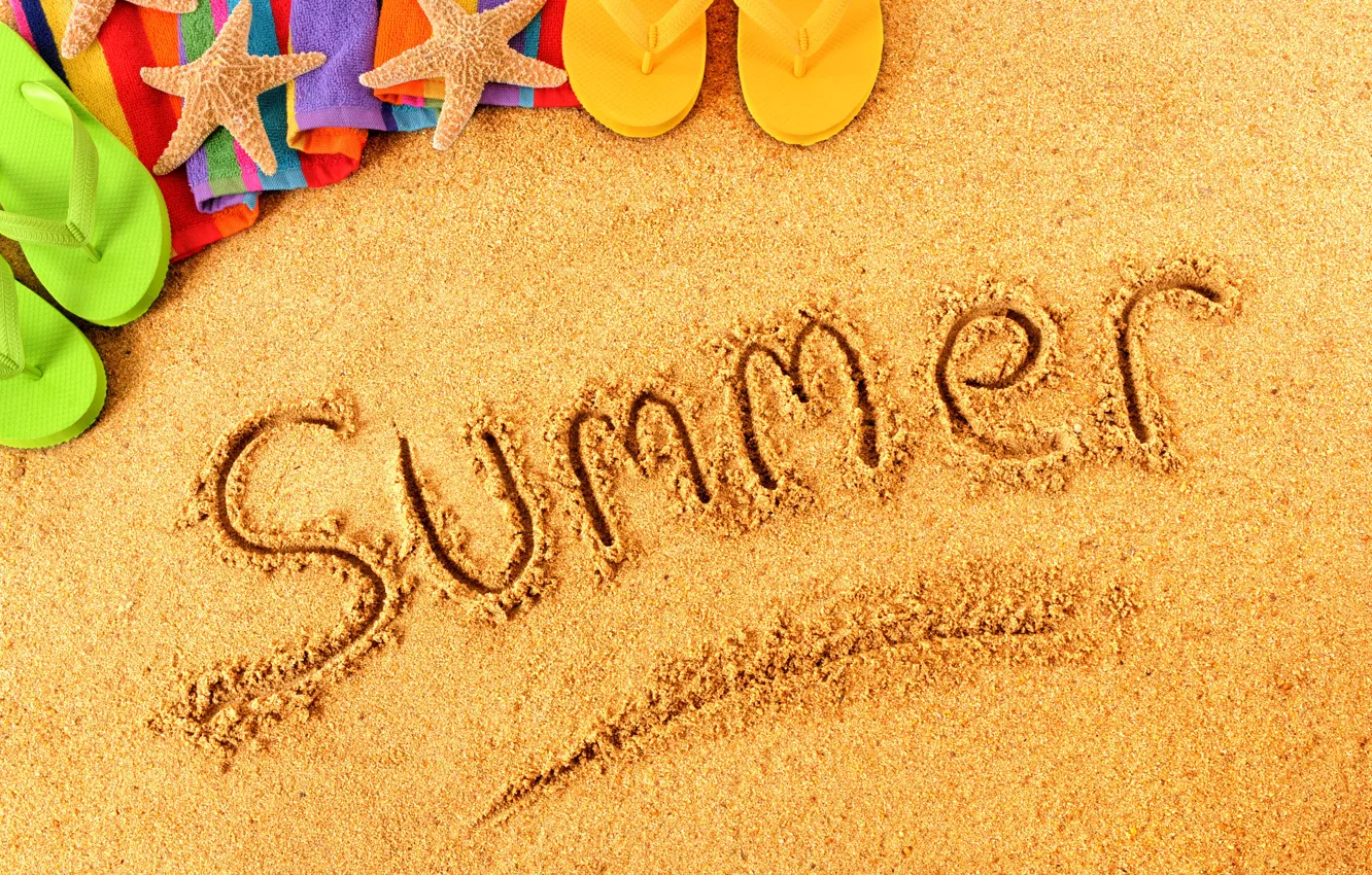 Photo wallpaper summer, beach, sand