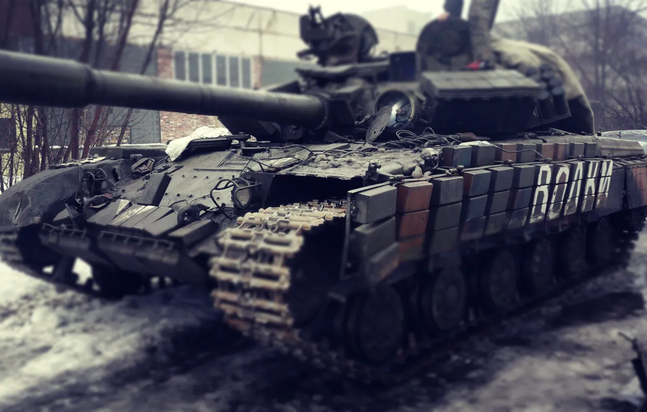 Photo wallpaper tank, Novorossiya, the militia