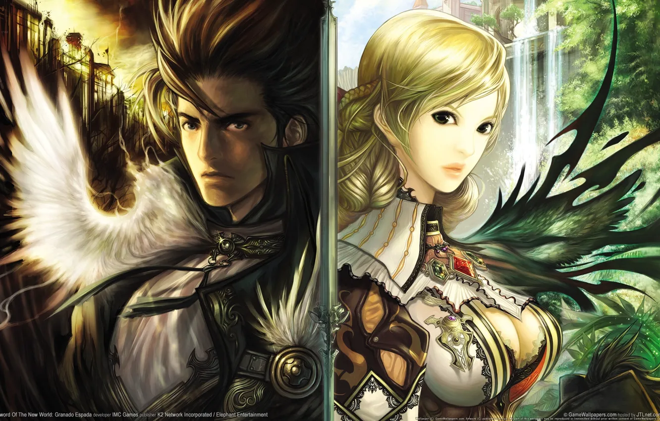 Photo wallpaper look, girl, decoration, flame, clothing, plant, garden, ruins