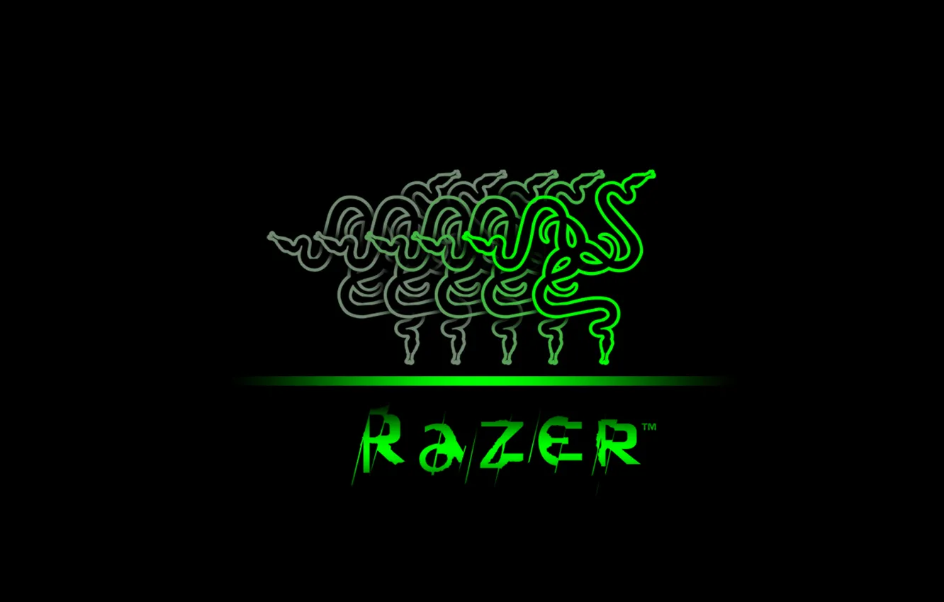 Photo wallpaper Wallpaper, logo, logo, Razer