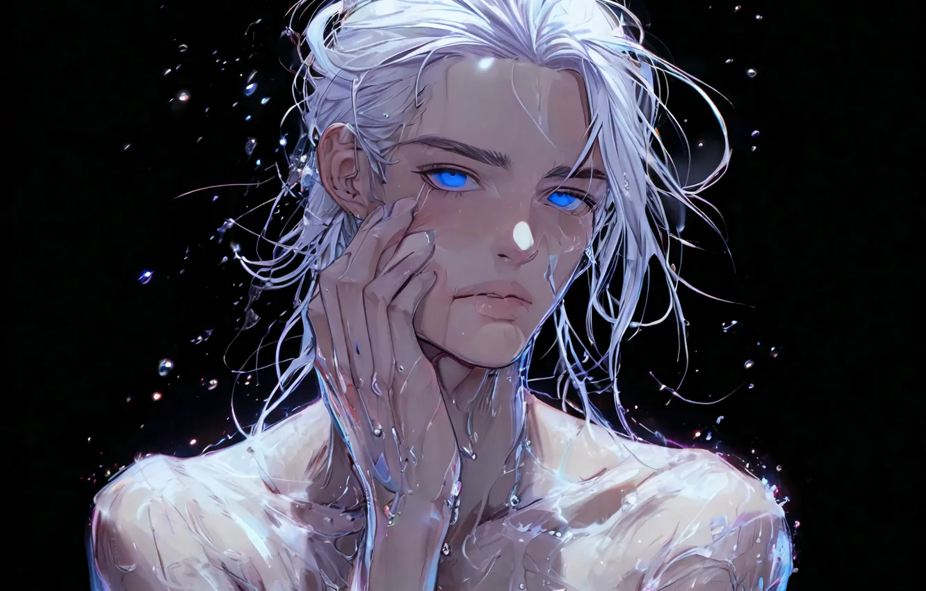 Photo wallpaper anime, art, male, guy, Tom, The Ennead, AI ART, The Ennead