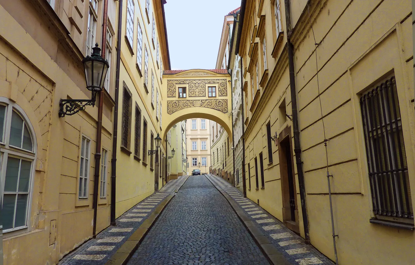 Photo wallpaper road, street, building, Prague, Czech Republic, road, street, Prague