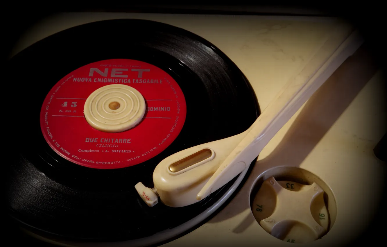 Photo wallpaper vinyl, record, record player