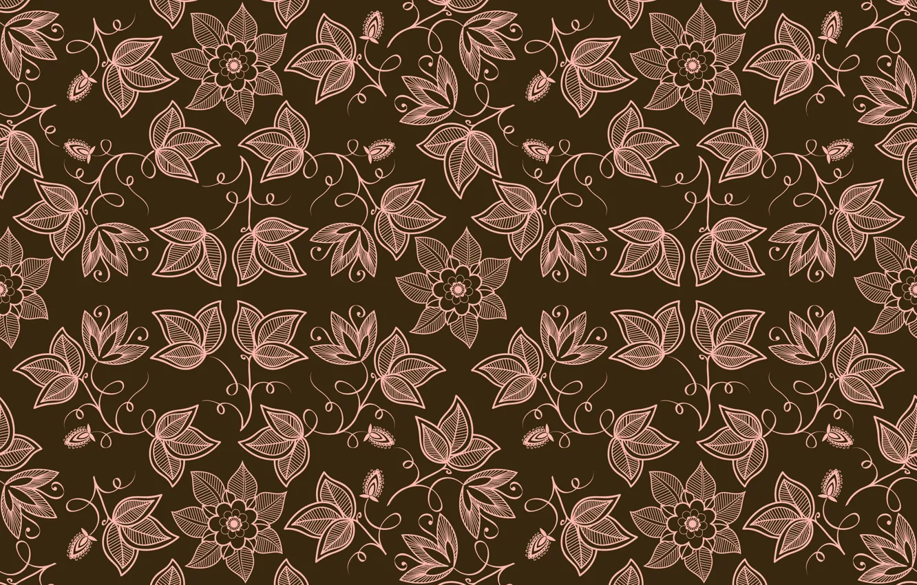 Photo wallpaper flowers, background, Wallpaper, pattern, texture, ornament