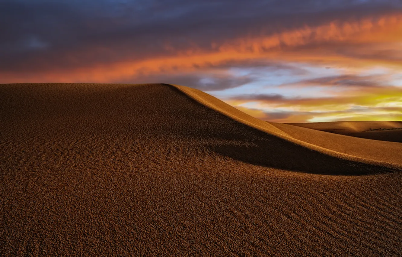 Photo wallpaper sand, nature, desert, dunes