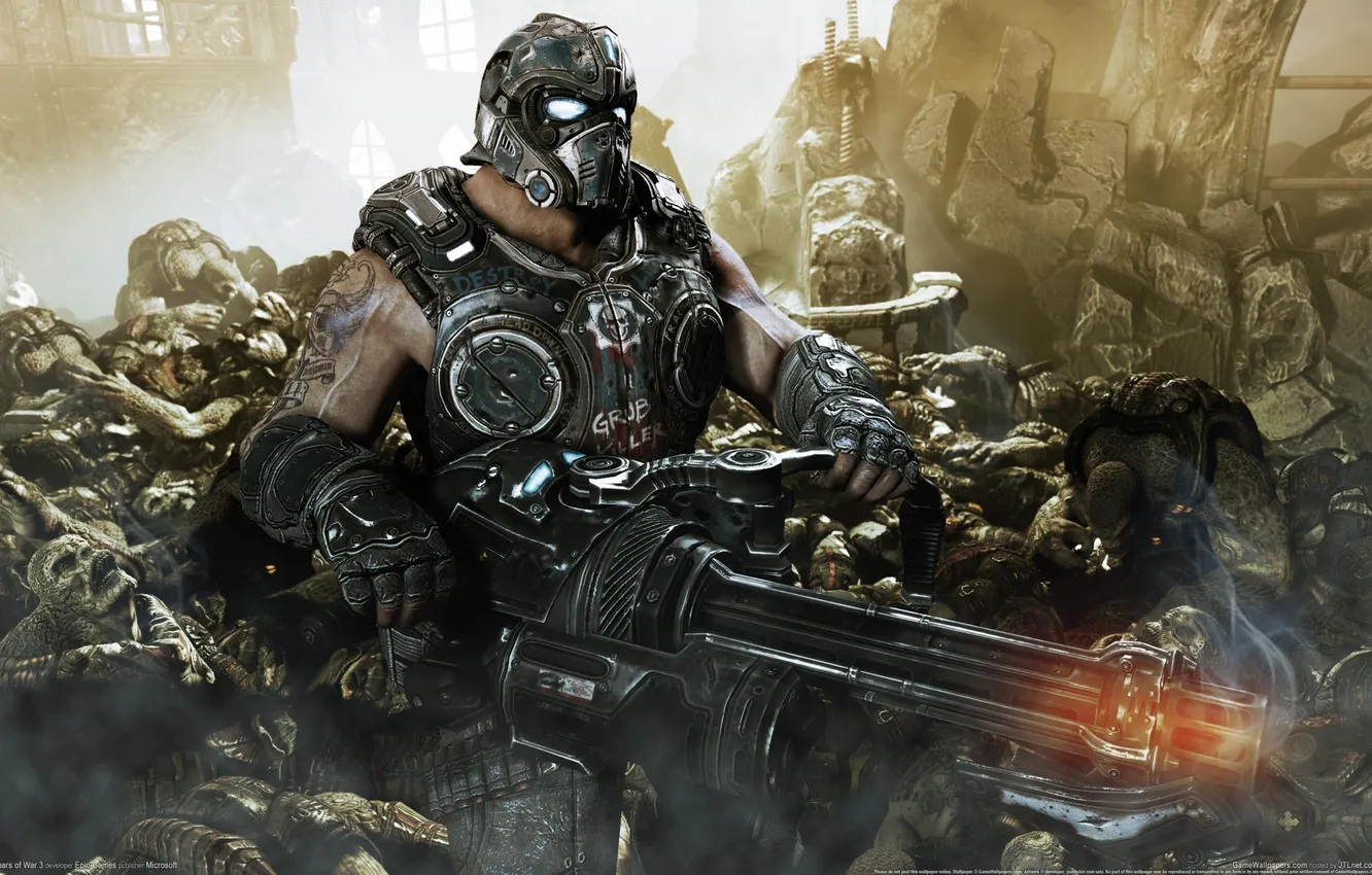 Photo wallpaper postapokalipsis, Gears of War, Clayton Carmine