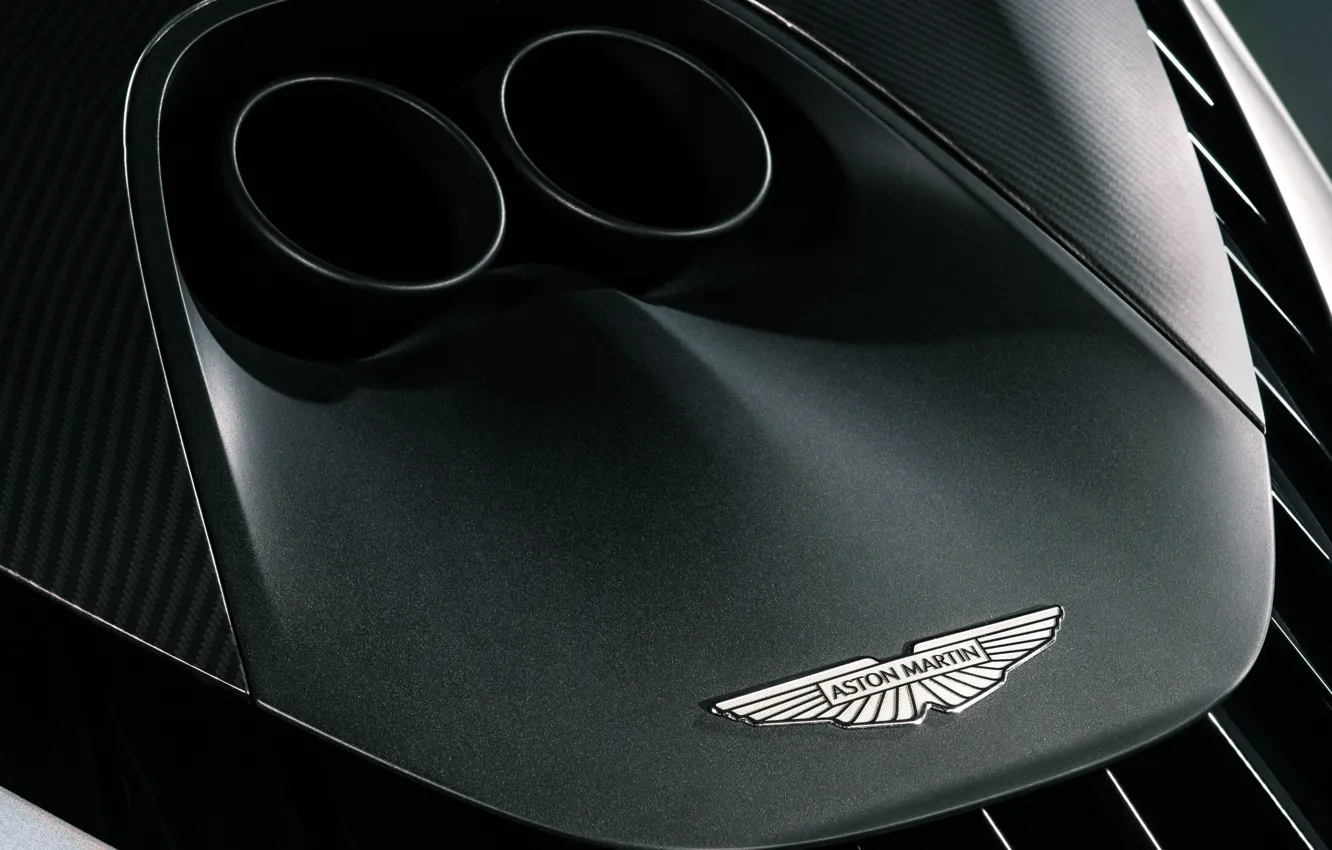 Photo wallpaper Aston Martin, logo, badge, exhaust, Valhalla, Aston Martin Valhalla