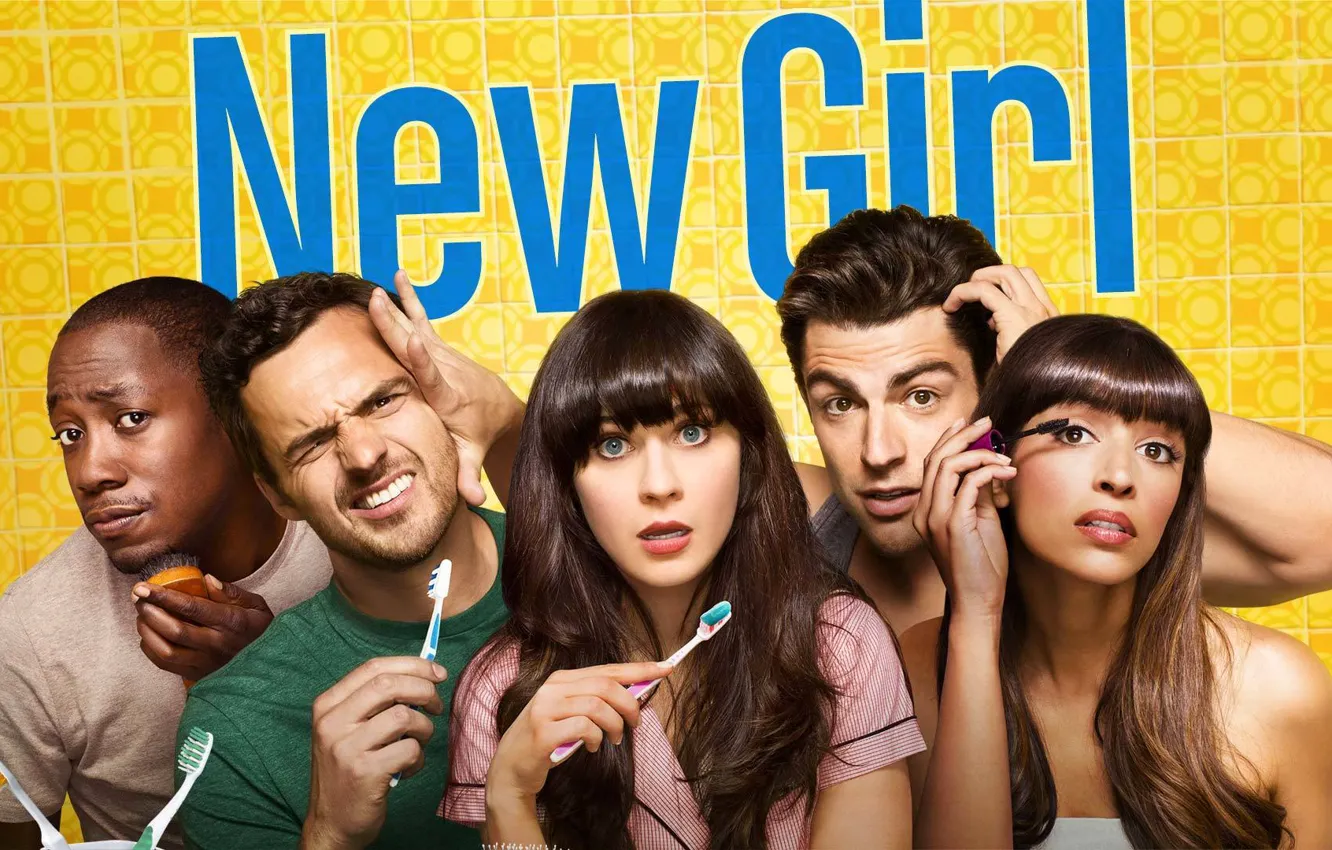 Photo wallpaper background, the film, actor, the series, New, New Girl