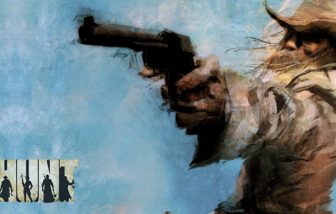 Photo wallpaper revolver, shooter, Hunt Showdown