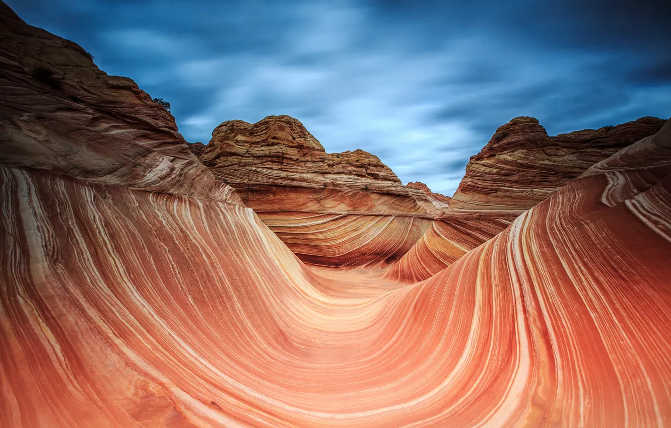 Photo wallpaper nature, rocks, AZ, Utah, USA, Canyon Coyote Buttes The, the wave Arizona