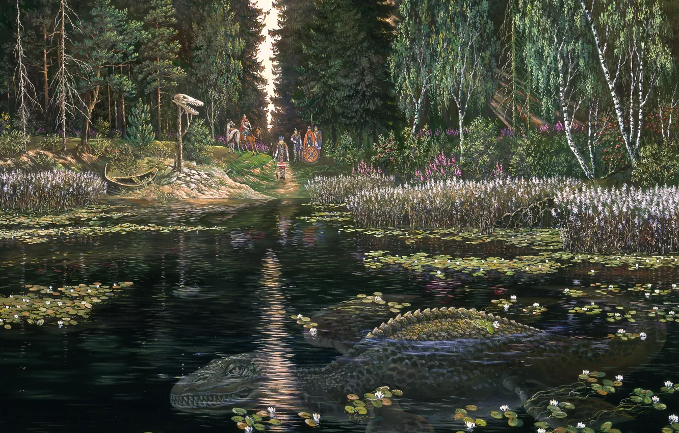 Photo wallpaper legend, Tver oblast, The Owner Of The Lake. The Mystery Of The Lake Brosno, Ivanov, …