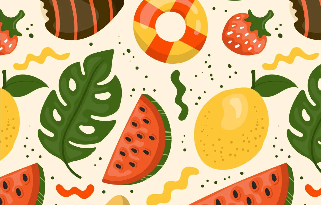 Photo wallpaper texture, pattern, fruit