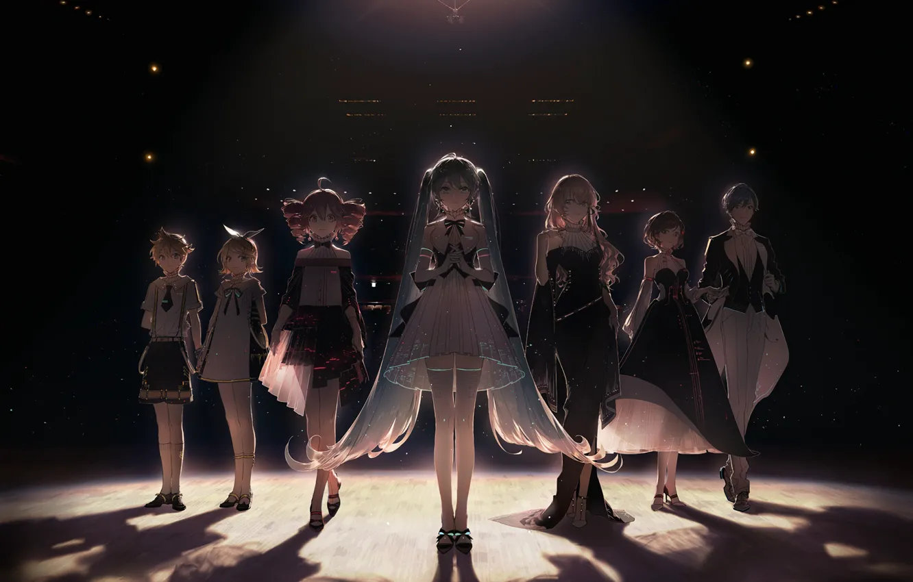 Photo wallpaper scene, Vocaloid, Vocaloid, characters