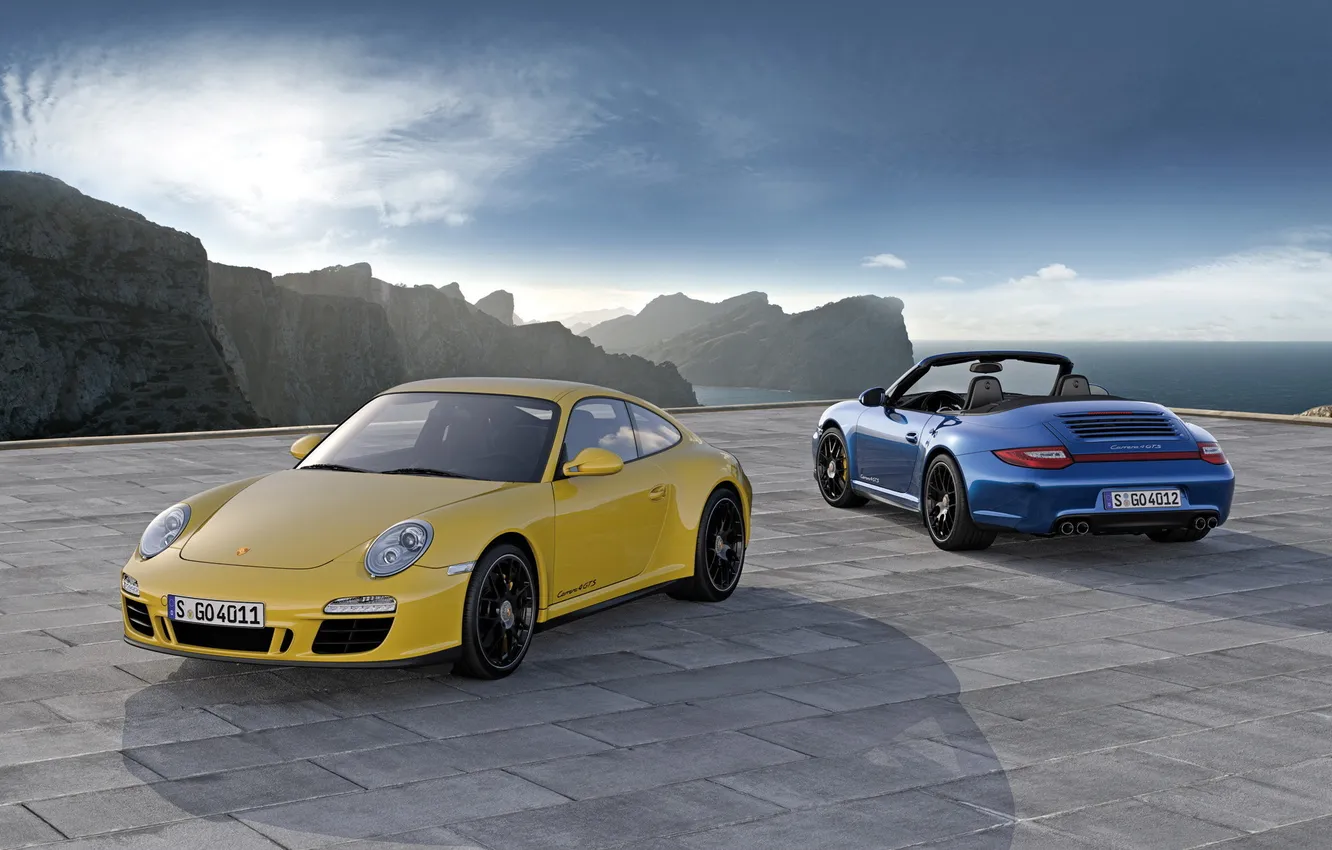 Photo wallpaper auto, mountains, Porsche, Carrera, Porsche 911 Carrera