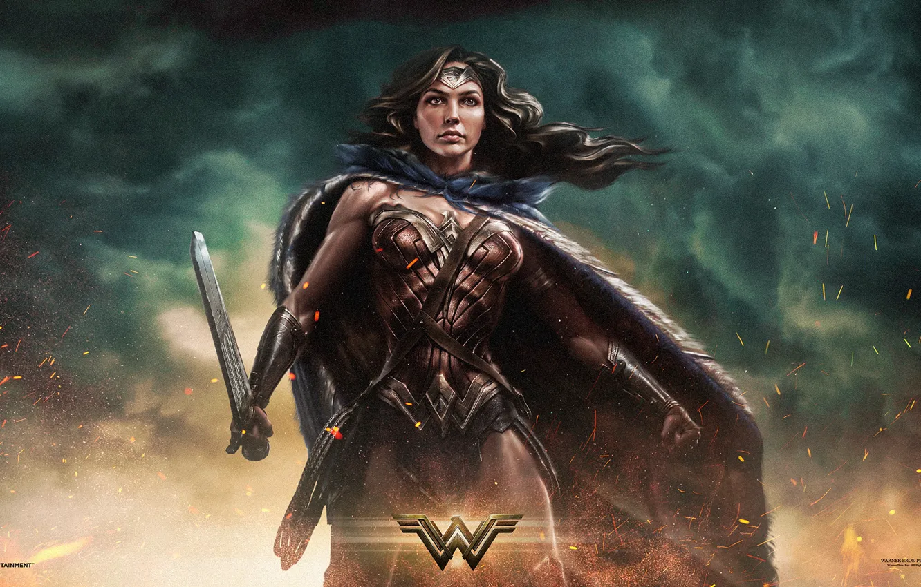 Photo wallpaper Wonder Woman, DC Comics, Diana, Diana, Movie, Wonder woman, Amazon