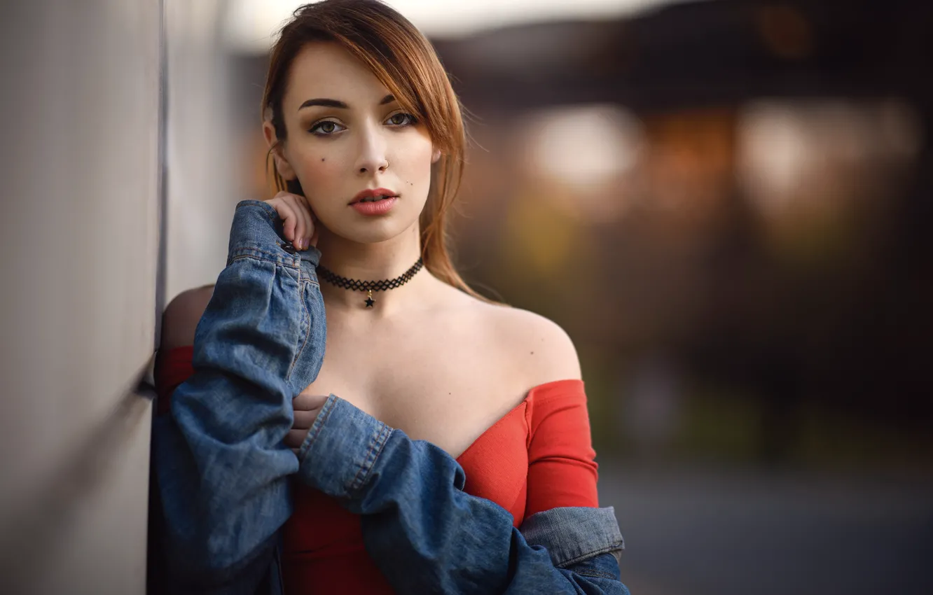 Photo wallpaper look, girl, portrait